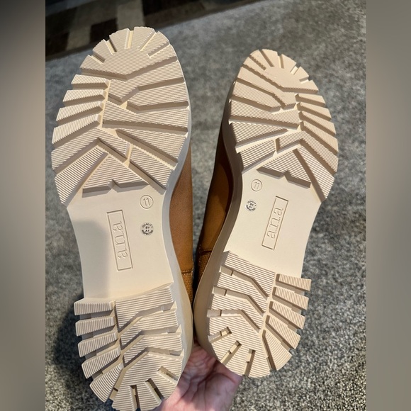 a.n.a. Dorick Woman’s Block Heel Boots - Size 11 - New In Box - Color Cognac - Picture 5 of 6